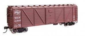 40′ ARA Single Sheathed Boxcar with Dreadnaught Ends - Ready to Run -- Milwaukee Road 714037, HO, WalthersMainline 40373