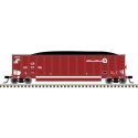Aluminum Coal Gondola - Ready to Run -- Conrail 504250 (Boxcar Red, Quality Logo), HO, Trainman 20007714