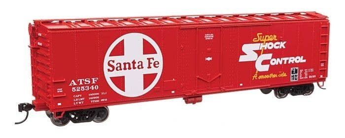 50′ PC&F Insulated Boxcar - Ready to Run -- Santa Fe 525340, HO, WalthersMainline 2848