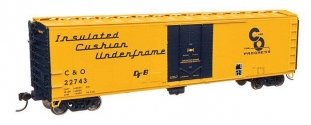50′ PC&F Insulated Boxcar - Ready to Run -- Chesapeake & Ohio 22743, HO, WalthersMainline 2855