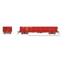 NP 40′ Drop-Bottom Gondola 6-Pack - Ready to Run -- Union Pacific Set 1 (Boxcar Red, yellow), HO, Rapido Trains Inc 163017
