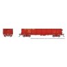 NP 40′ Drop-Bottom Gondola 6-Pack - Ready to Run -- Union Pacific Set 1 (Boxcar Red, yellow), HO, Rapido Trains Inc 163017