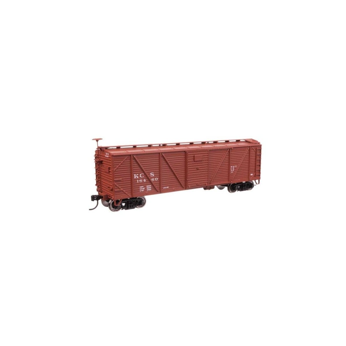 40′ ARA Single Sheathed Boxcar - Ready to Run -- Kansas City Southern 16460, HO, WalthersMainline 40717