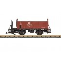 High-Side Wood Gondola - Ready to Run -- German State Railroad DR (Era III, Boxcar Red, black), G, LGB 40557