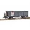 High-Sided Gondola - Ready to Run -- Rhaetian Railway RhB (Era VI, gray, white, red), G, LGB 40881