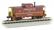 Northeast-Style Steel Cupola Caboose - Ready to Run - Silver Series(R) -- Lehigh Valley 95002, N, Bachmann Industries 16867
