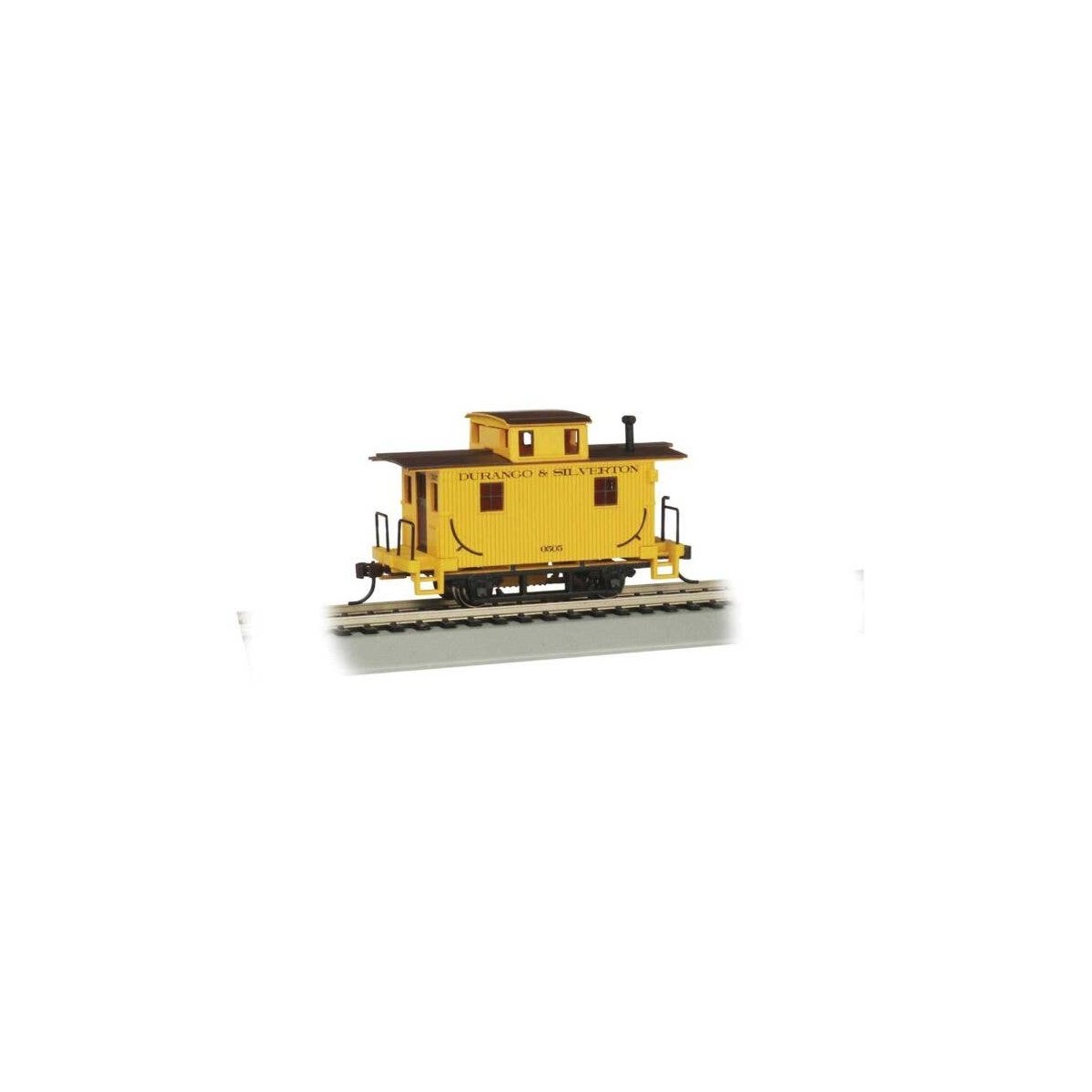 Wood 4-Wheel Bobber Caboose - Ready to Run - Silver Series(R) -- Durango & Silverton 0505 (y, HO, Bachmann Industries 18403