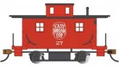 Wood 4-Wheel Bobber Caboose - Ready to Run - Silver Series(R) -- East Broad Top 27 (red), HO, Bachmann Industries 18411