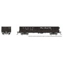 NP 40′ Drop-Bottom Gondola 6-Pack - Ready to Run -- Denver & Rio Grande Western Set 1 (black, Flying Grande), HO, Rapido Train