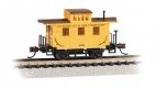 Old-Time Wood Bobber Caboose - Ready to Run -- Durango & Silverton (yellow, Boxcar Red), N, Bachmann Industries 15757