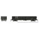 NP 40′ Drop-Bottom Gondola 6-Pack - Ready to Run -- New Haven Set 1 (black), HO, Rapido Trains Inc 163015