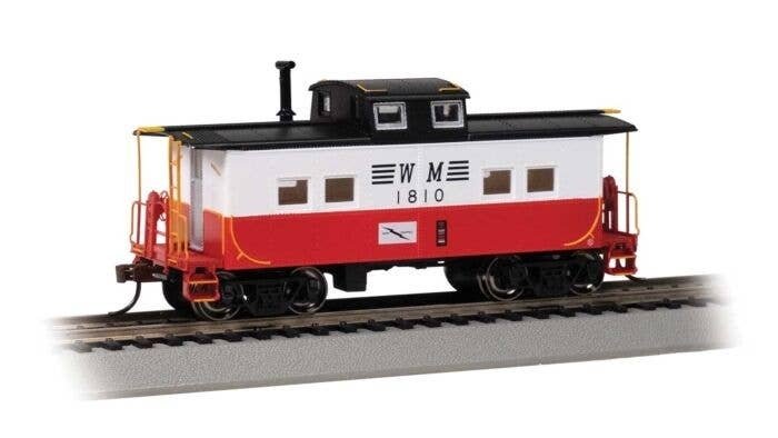 Northeast-Style Steel Cupola Caboose - Ready to Run - Silver Series(R) -- Western Maryland 1, HO, Bachmann Industries 16827