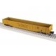 Pullman-Standard PS-5 50′ Gondola - 3-Rail - Ready to Run -- Green Bay & Western 33 (yellow, black), O, Lionel 2526540