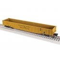 Pullman-Standard PS-5 50′ Gondola - 3-Rail - Ready to Run -- Green Bay & Western 33 (yellow, black), O, Lionel 2526540