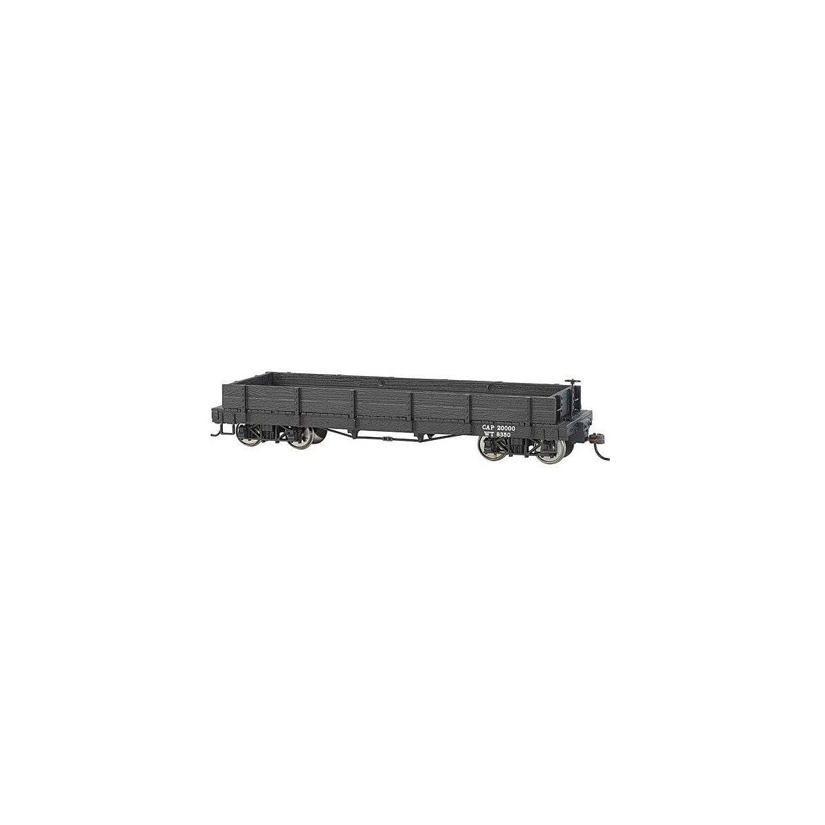 Wood Gondola - Spectrum(R) -- Data Only (black), On30, Bachmann Industries 27298