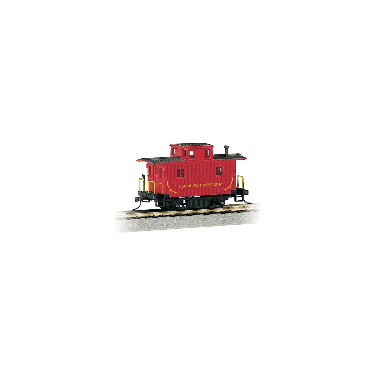 Wood 4-Wheel Bobber Caboose - Ready to Run - Silver Series(R) -- Cass Scenic Railroad, HO, Bachmann Industries 18445