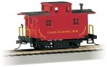 Wood 4-Wheel Bobber Caboose - Ready to Run - Silver Series(R) -- Cass Scenic Railroad, HO, Bachmann Industries 18445