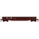 52`6` 15-Panel Mill Gondola - Lightly Dented Sides - Ready to Run -- Louisville & Nashville 174126 (Boxcar Red, white), N, Blufo