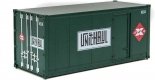 20′ Smooth-Side Container with Right Side Door 2-Pack - Ready to Run -- Railway Express Agen, HO, Walthers SceneMaster 8681