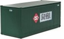 20′ Smooth-Side Container with Right Side Door 2-Pack - Ready to Run -- Railway Express Agen, HO, Walthers SceneMaster 8681