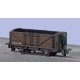 4-Wheel Wood Gondola - Ready to Run -- Painted, Unlettered (brown), HOn30, Peco GR201U