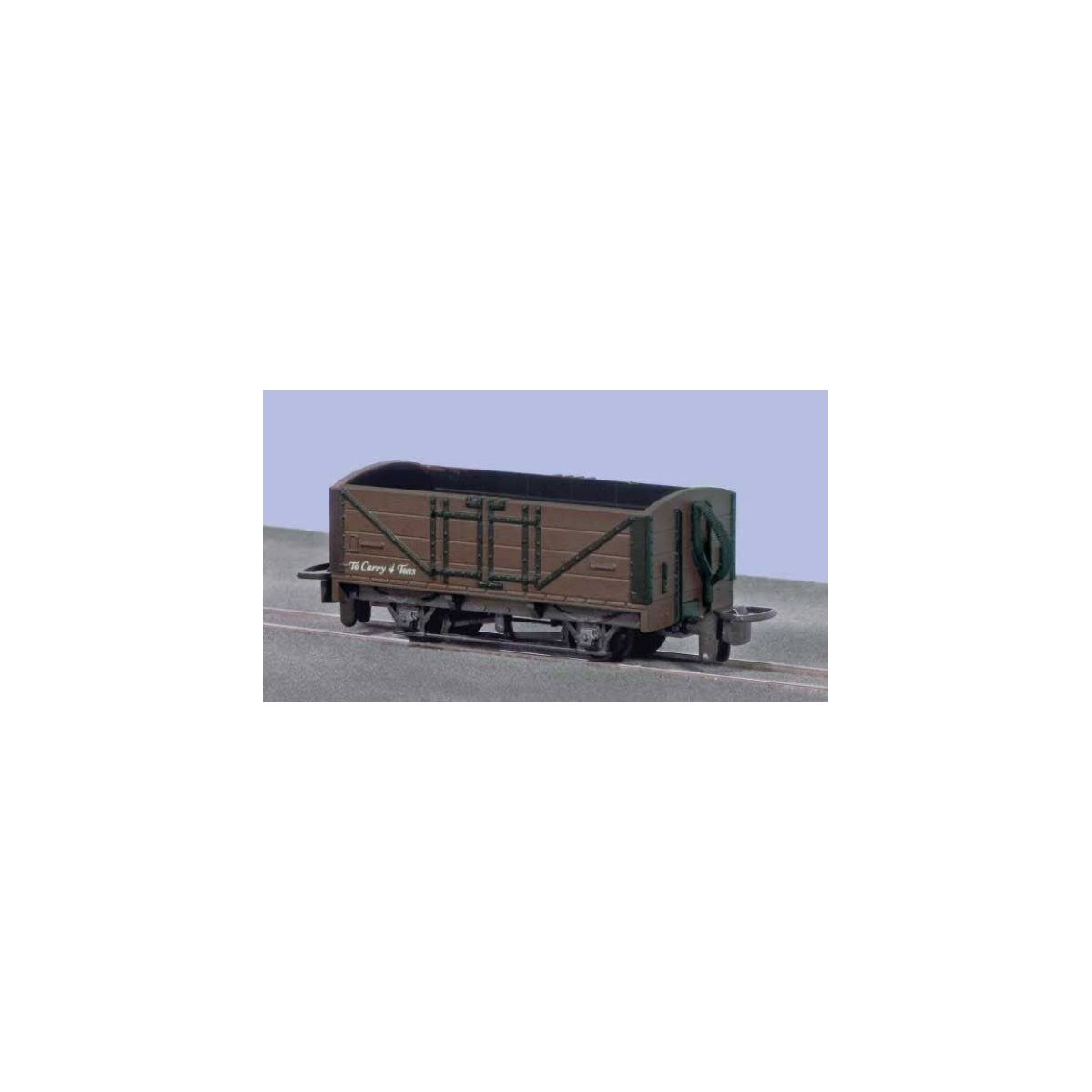 4-Wheel Wood Gondola - Ready to Run -- Painted, Unlettered (brown), HOn30, Peco GR201U