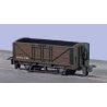 4-Wheel Wood Gondola - Ready to Run -- Painted, Unlettered (brown), HOn30, Peco GR201U
