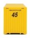 45′ CIMC Container - Assembled -- Antillean Line (yellow, black, blue, red), HO, Walthers SceneMaster 8551