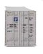 53′ Singamas Corrugated-Side Container - Assembled -- Tote (white, blue, gray), HO, Walthers SceneMaster 8538