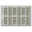 Cottage Doors - 6 pcs 11X24mm - HO-OO - Proses D-003