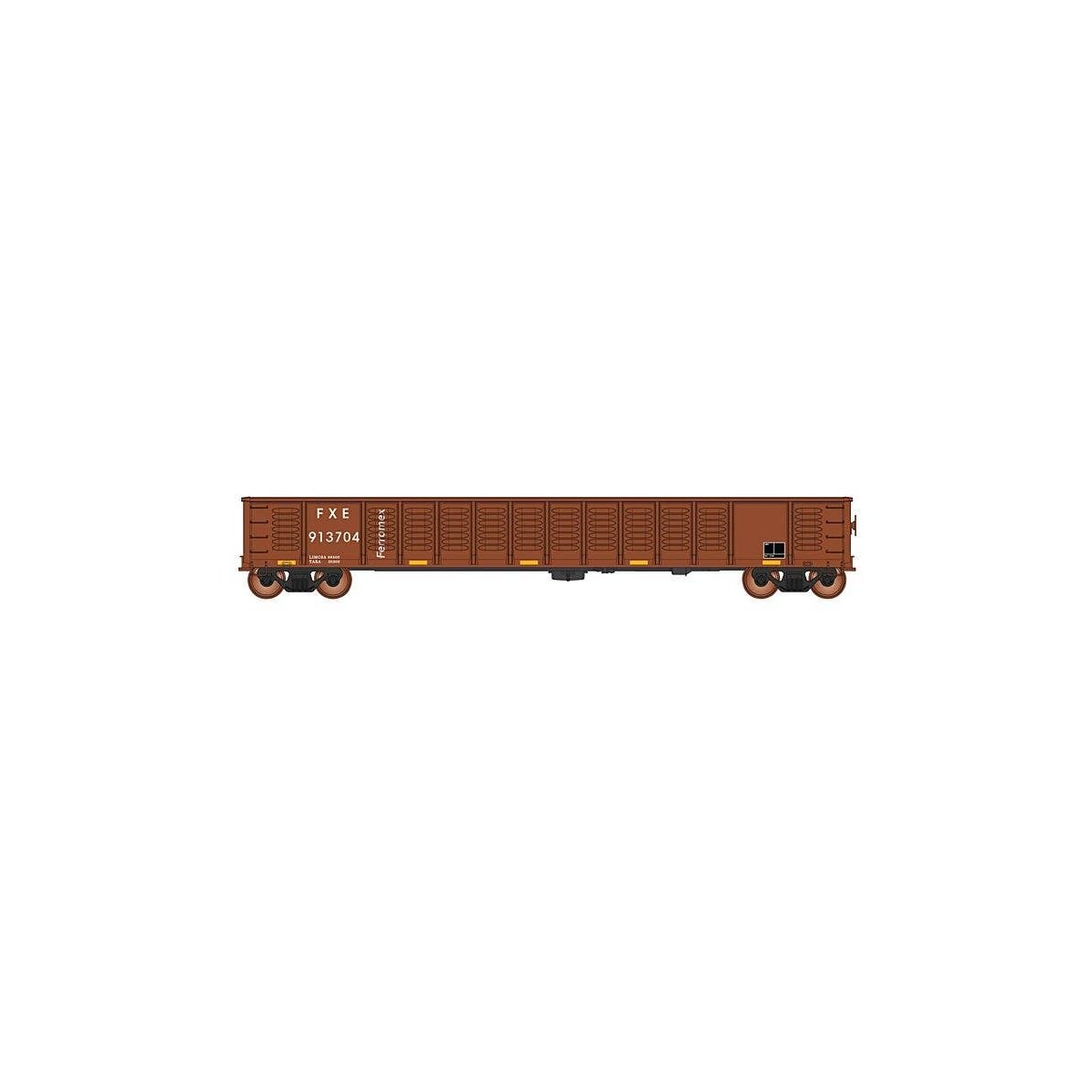 52`6` Corrugated-Side Gondola - Ready to Run - Value Line -- Ferromex (Boxcar Red), HO, Intermountain Railway Company 4507007