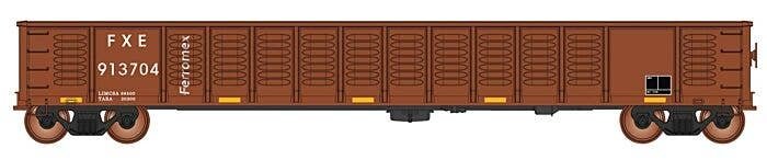 52`6` Corrugated-Side Gondola - Ready to Run - Value Line -- Ferromex (Boxcar Red), HO, Intermountain Railway Company 4507007