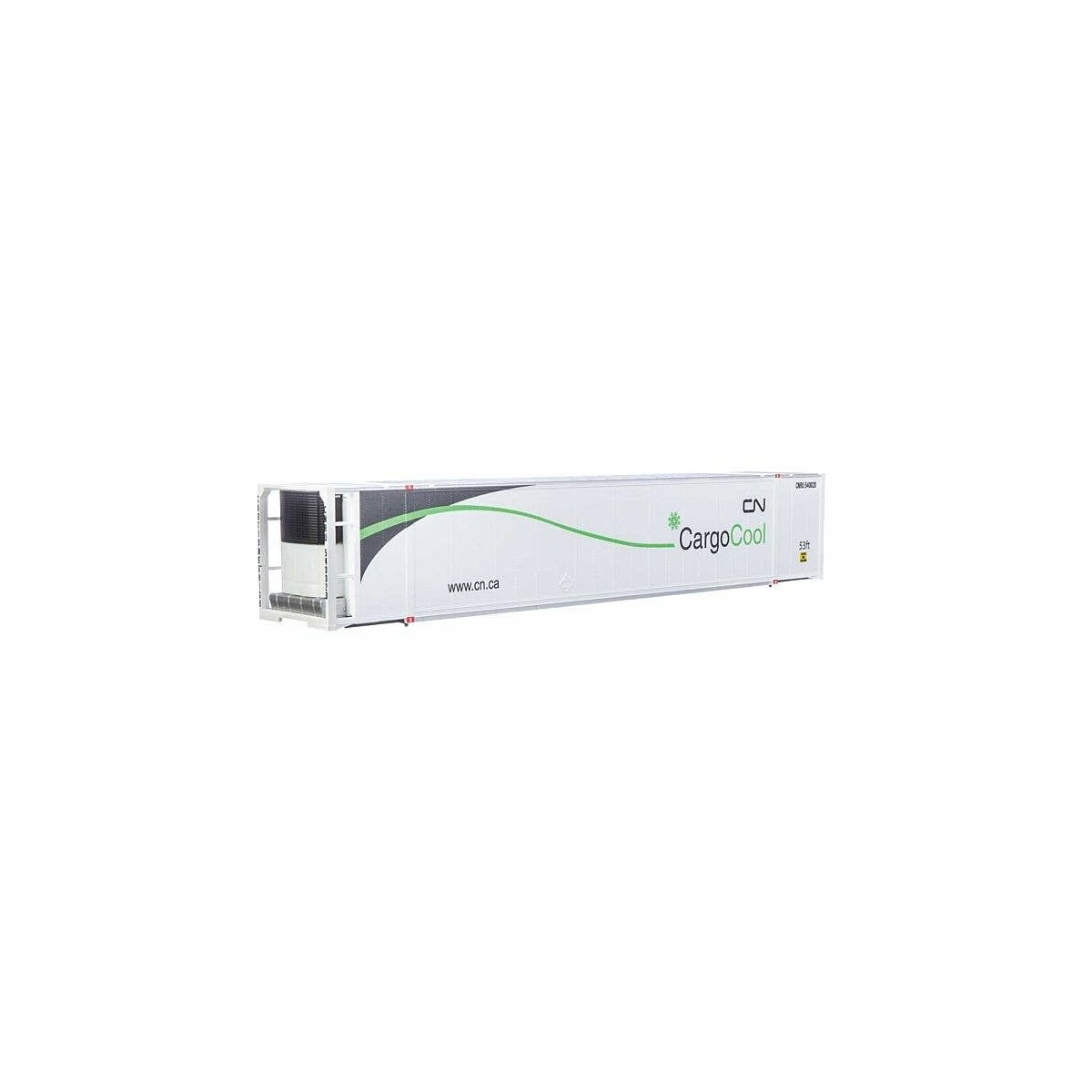 53′ Reefer Container - Ready to Run -- Canadian National, HO, Walthers SceneMaster 8702