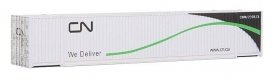 53′ Singamas Corrugated Side Container - Ready to Run -- Canadian National (white, black, gr, HO, Walthers SceneMaster 8501