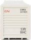 53′ Singamas Corrugated-Side Container - Assembled -- Canadian National (gray, red Three Mod, HO, Walthers SceneMaster 8537