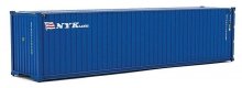 40′ Hi-Cube Corrugated-Side Container - Assembled -- NYK Lines (blue, white, red), HO, Walthers SceneMaster 8265
