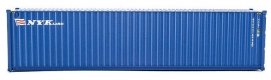 40′ Hi-Cube Corrugated-Side Container - Assembled -- NYK Lines (blue, white, red), HO, Walthers SceneMaster 8265