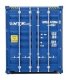 40′ Hi-Cube Corrugated-Side Container - Assembled -- NYK Lines (blue, white, red), HO, Walthers SceneMaster 8265