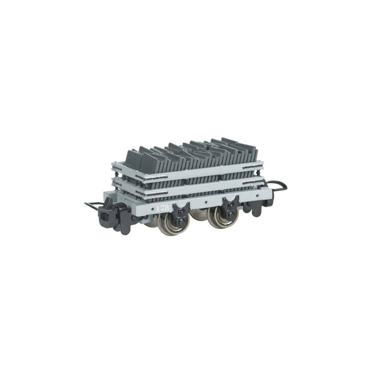 Narrow Gauge Slate Gondola w/Load - Ready to Run -- 178 (gray), HOn30, Bachmann Industries 77307