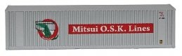 40′ Hi Cube Ribbed Side Container - Assembled -- Mitsui OSK, N, Walthers SceneMaster 8805
