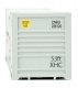 53′ Singamas Corrugated-Side Container - Assembled -- Canadian National (white, gray, red Wo, HO, Walthers SceneMaster 8518
