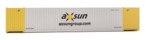 53′ Singamas Corrugated-Side Container - Assembled -- Axsun (gray, yellow, black), HO, Walthers SceneMaster 8527