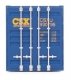 53′ Singamas Corrugated-Side Container - Assembled -- CSX Intermodal (blue, yellow), HO, Walthers SceneMaster 8528