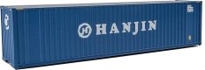 40′ Hi Cube Corrugated Container w/Flat Roof - Assembled -- Hanjin, HO, Walthers SceneMaster 8208
