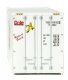 40′ Hi-Cube Smooth-Side Reefer Container - Assembled -- Dole (white, red, blue), HO, Walthers SceneMaster 8359