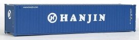 40′ Corrugated Container - Assembled -- Hanjin, HO, Walthers SceneMaster 8158