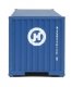 40′ Corrugated Container - Assembled -- Hanjin, HO, Walthers SceneMaster 8158