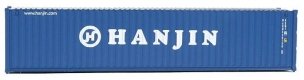 40′ Corrugated Container - Assembled -- Hanjin, HO, Walthers SceneMaster 8158