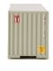 40′ Hi-Cube Corrugated Container w/Flat Roof - Assembled -- Yang Ming (gray, red, blue), HO, Walthers SceneMaster 8221