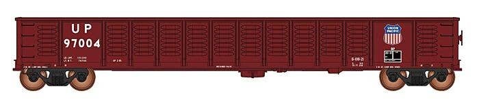 52`6` Corrugated-Side Gondola - Ready to Run - Value Line -- Union Pacific (Boxcar Red), HO, Intermountain Railway Company 45070